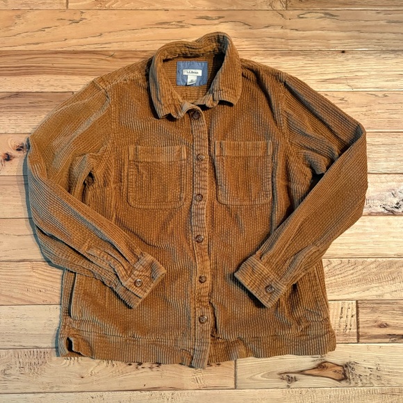 LL Bean Comfort Corduroy Relaxed Shirt, XS. - Picture 2 of 7